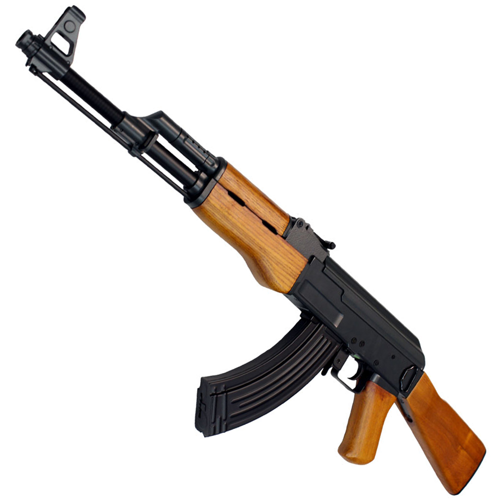 CM046 AK47 電動ブローバック （リアルウッド）【180日間安心保証つき】