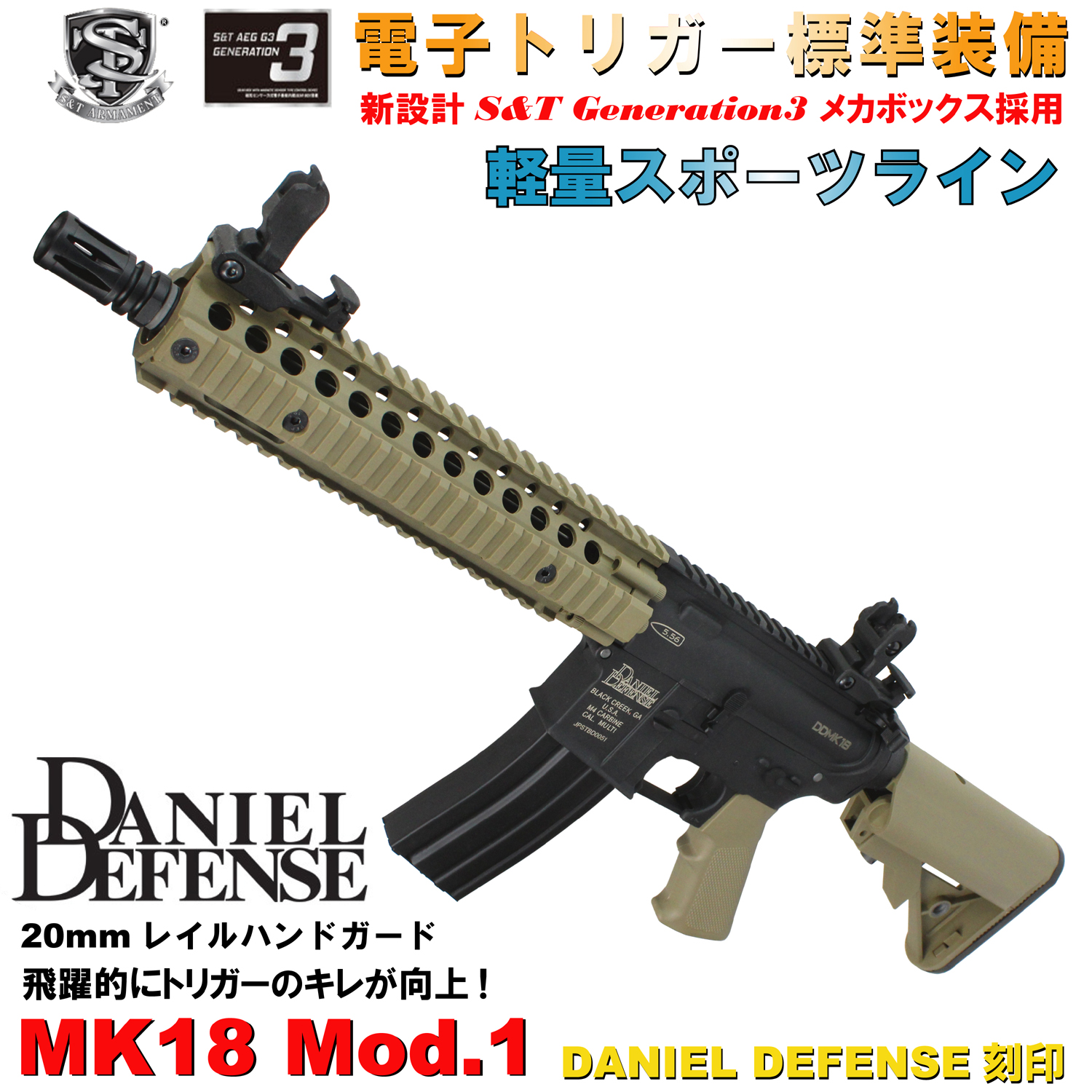 ハンドガード GHK Daniel Defenseタイプ Mk18 - metrocompactor.com