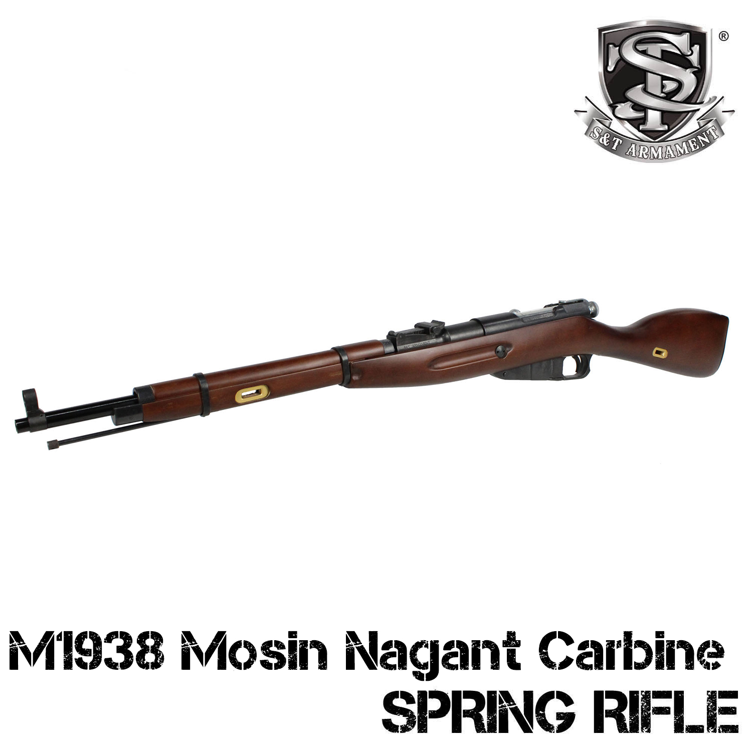 今冬発売予約】ST M1938 Mosin Nagant Carbine エアーコッキングライフル（リアルウッド）【180日間安心保証つき】