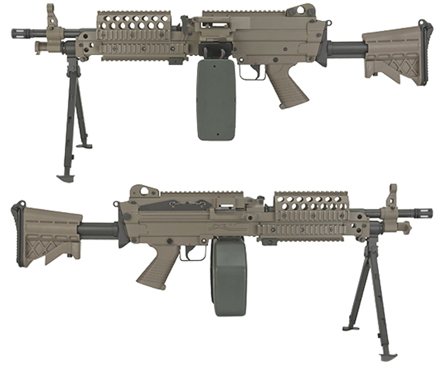A&K Mk46 LMG 電動ガンM249 para ミニミ 軽機関銃 フルメタル